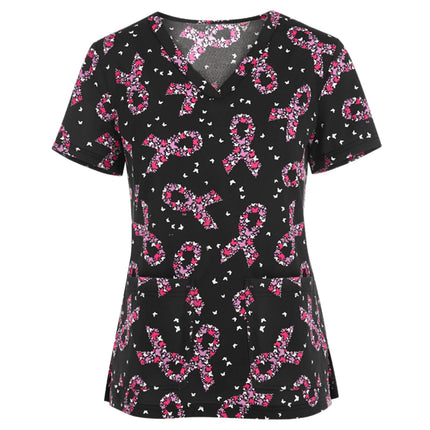 Nursing Scrub Women Animal Sea-Horse Clinic Uniform Scrubs - Nursing Scrub - Hennar - Mad Fly Essentials