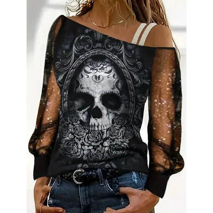Off Shoulder Heart Fashion Women Blouse - Mad Fly Essentials