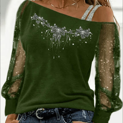 Off Shoulder Oblique Heart Top Fashion Women Blouse - Women Blouse - Vana Javeasen - Mad Fly Essentials