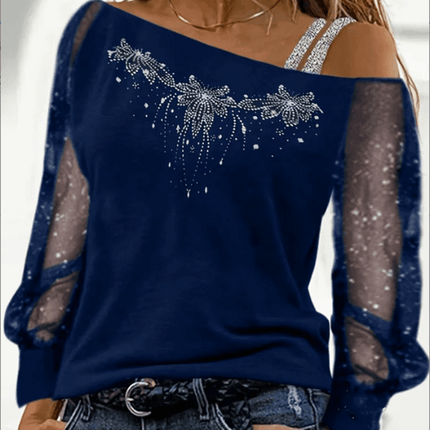 Off Shoulder Oblique Heart Top Fashion Women Blouse - Women Blouse - Vana Javeasen - Mad Fly Essentials