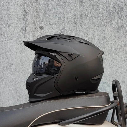ORZ Black Warrior Full Face Motorcycle Helmet - Motorcycle Helmet - ORZ Helmets - Mad Fly Essentials
