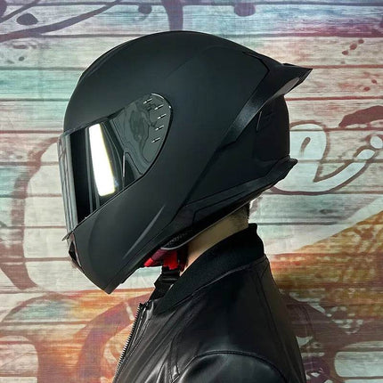 ORZ Full Face Black Grey DOT Racing Motorcycle Helmet - Motorcycle Helmet - ORZ Helmets - Mad Fly Essentials
