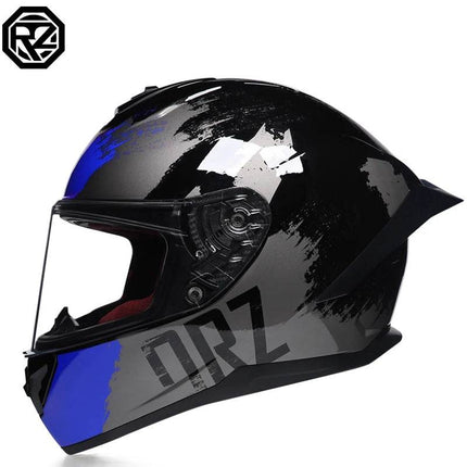 ORZ Full Face Black Grey DOT Racing Motorcycle Helmet - Motorcycle Helmet - ORZ Helmets - Mad Fly Essentials