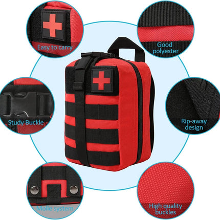 Outdoor Essentials Tactical First Aid Pouch Survival Medical Bag - Outdoor Essentials - TACTIFANS - Mad Fly Essentials