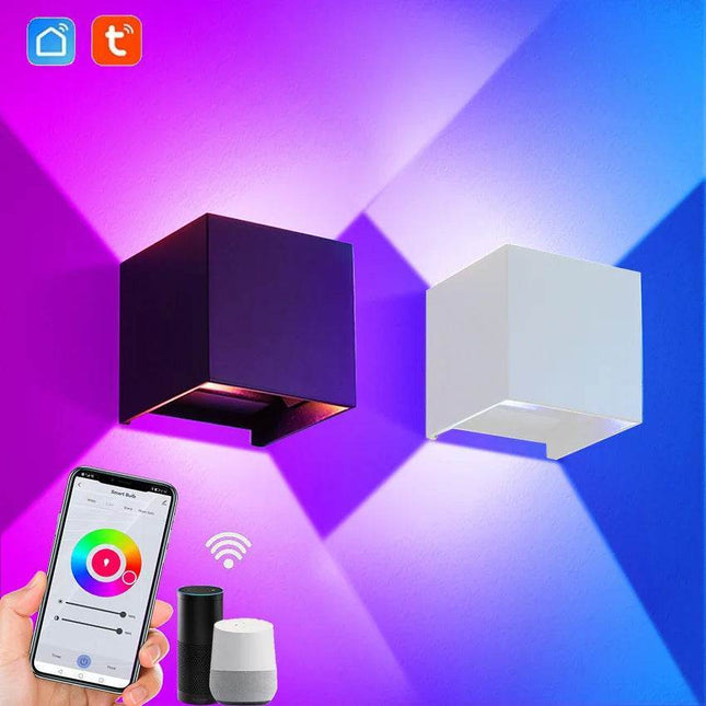 Outdoor RGB Smart APP Lamp LED Wall Sconce - LED Wall Sconce - Dfiolk - Mad Fly Essentials