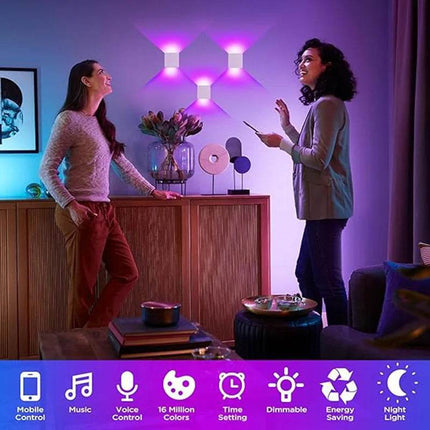 Outdoor RGB Smart APP Lamp LED Wall Sconce - LED Wall Sconce - Dfiolk - Mad Fly Essentials