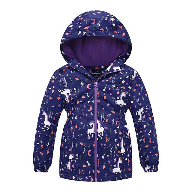 Outerwear Girl Unicorn Detachable Hood Winter Jacket - Outerwear - SGSKIDS - Mad Fly Essentials