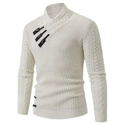 Outerwear Leather Buckle Business Casual Men Cardigan - Outerwear - TrendSetter - Mad Fly Essentials