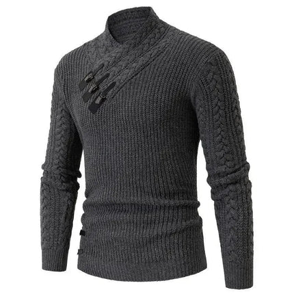 Outerwear Leather Buckle Business Casual Men Cardigan - Outerwear - TrendSetter - Mad Fly Essentials
