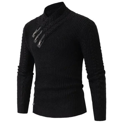 Outerwear Leather Buckle Business Casual Men Cardigan - Outerwear - TrendSetter - Mad Fly Essentials