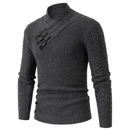 Outerwear Leather Buckle Business Casual Men Cardigan - Outerwear - TrendSetter - Mad Fly Essentials