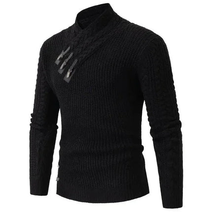 Outerwear Leather Buckle Business Casual Men Cardigan - Outerwear - TrendSetter - Mad Fly Essentials