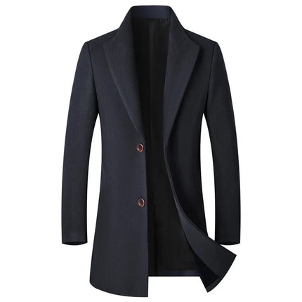 Outerwear Men Business Casual Boutique Wool Trench Parka - Outerwear - James Wangking - Mad Fly Essentials