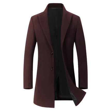 Outerwear Men Business Casual Boutique Wool Trench Parka - Outerwear - James Wangking - Mad Fly Essentials