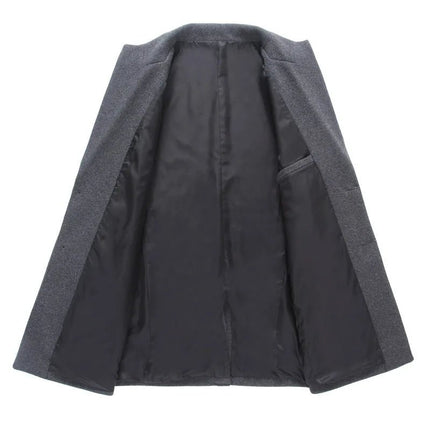 Outerwear Men Business Casual Boutique Wool Trench Parka - Outerwear - James Wangking - Mad Fly Essentials