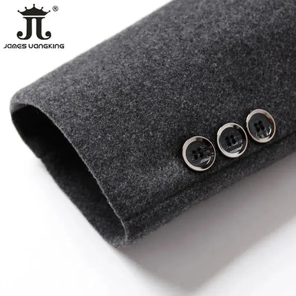 Outerwear Men Fashion Business Woolen Trench Parka - Outerwear - James Wangking - Mad Fly Essentials