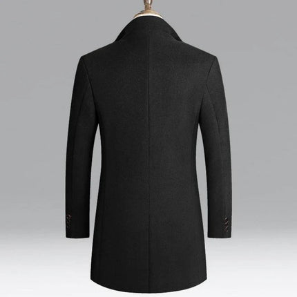 Outerwear Men Fashion Business Woolen Trench Parka - Outerwear - James Wangking - Mad Fly Essentials