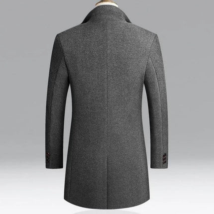 Outerwear Men Fashion Business Woolen Trench Parka - Outerwear - James Wangking - Mad Fly Essentials