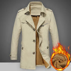 Khaki fleece-lined