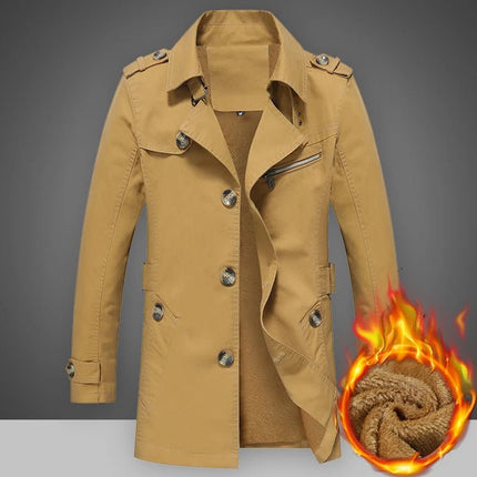 Outerwear Men Long Trench Style S - 5XL Winter Parka - Outerwear - Tikalia - Mad Fly Essentials