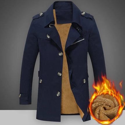 Outerwear Men Long Trench Style S - 5XL Winter Parka - Outerwear - Tikalia - Mad Fly Essentials