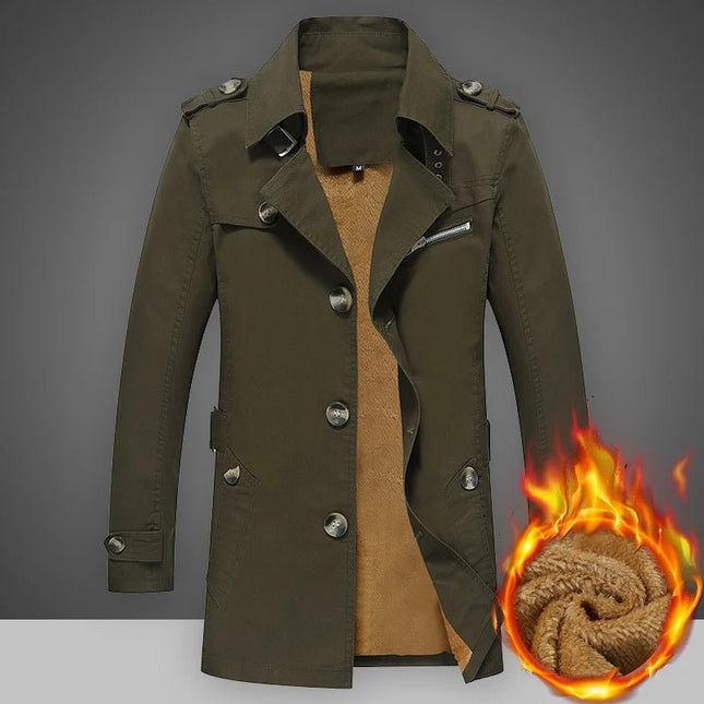 Outerwear Men Long Trench Style S - 5XL Winter Parka - Outerwear - Tikalia - Mad Fly Essentials