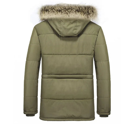 Outerwear Men Windproof Winter Fur Collar Parka - Outerwear - CXZD - Mad Fly Essentials