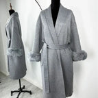 Gray Long Overcoat