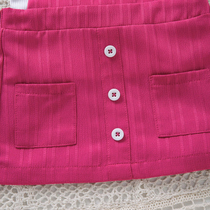 Outfit Set Baby Girl 1st Birthday Pink Skirt - Outfit Set - 27kids - Mad Fly Essentials