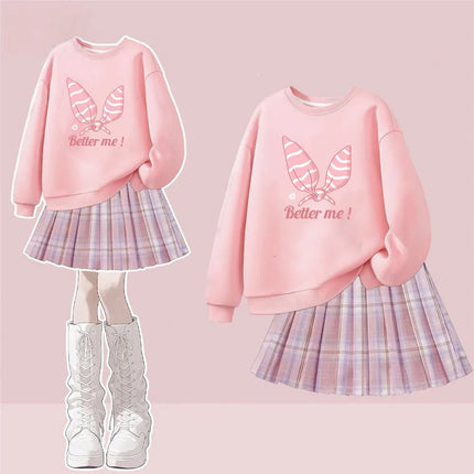 Outfit Set Baby Girl Heart Valentine Tennis Skirt - Outfit Set - Lolocee - Mad Fly Essentials