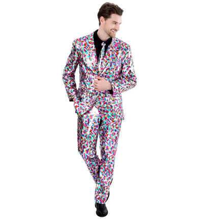 Outfit Set Men Metallic Funny Jacket Party Blazer - Outfit Set - DISFRAZ - Mad Fly Essentials