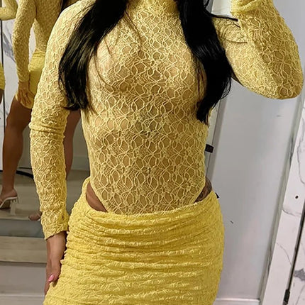 Outfit Set Women Fashion Long Romper+Skirt 2pc Set - Outfit Set - POPSUIT - Mad Fly Essentials