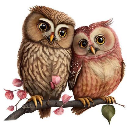 Owl Love Birds 3D Wall Sticker - 3D Wall Sticker - ZOOYOO - Mad Fly Essentials