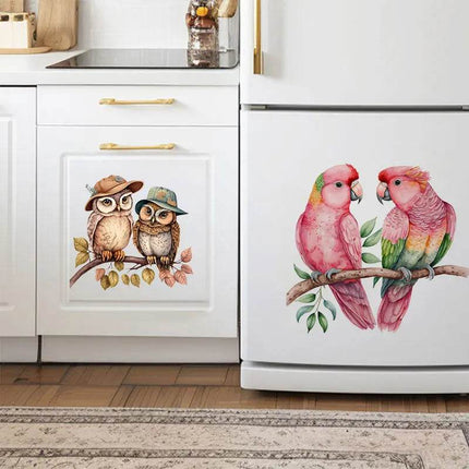Owl Love Birds 3D Wall Sticker - 3D Wall Sticker - ZOOYOO - Mad Fly Essentials
