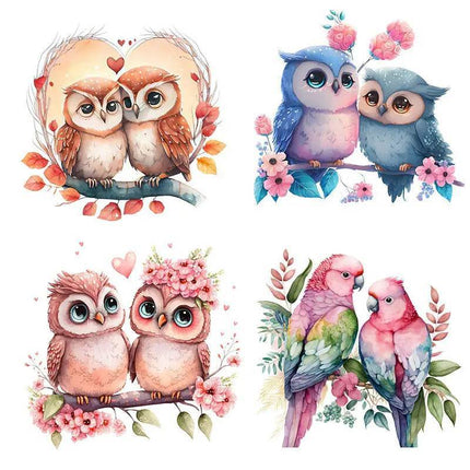 Owl Love Birds 3D Wall Sticker - 3D Wall Sticker - ZOOYOO - Mad Fly Essentials