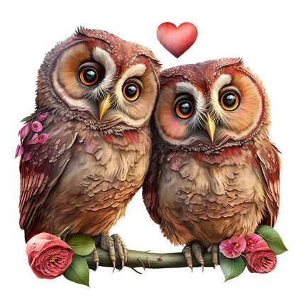 Owl Love Birds 3D Wall Sticker - 3D Wall Sticker - ZOOYOO - Mad Fly Essentials