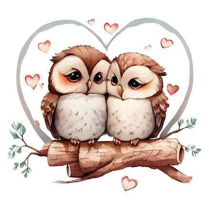 Owl Love Birds 3D Wall Sticker - 3D Wall Sticker - ZOOYOO - Mad Fly Essentials