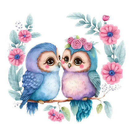 Owl Love Birds 3D Wall Sticker - 3D Wall Sticker - ZOOYOO - Mad Fly Essentials