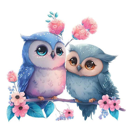 Owl Love Birds 3D Wall Sticker - 3D Wall Sticker - ZOOYOO - Mad Fly Essentials