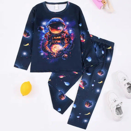 Pajama Set Baby Boy Dinosaur Cartoon Long Glow Pajamas - Pajama Set - A&J DESIGN - Mad Fly Essentials