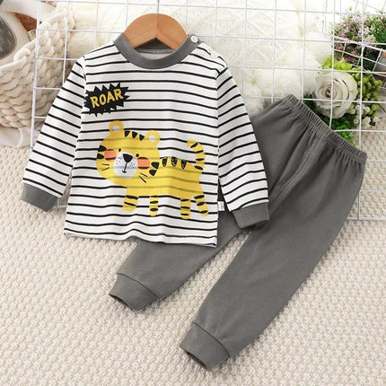 Pajama Set Baby Boy Funny Animal Long Sleepwear Pajamas - Pajama Set - Little maven - Mad Fly Essentials