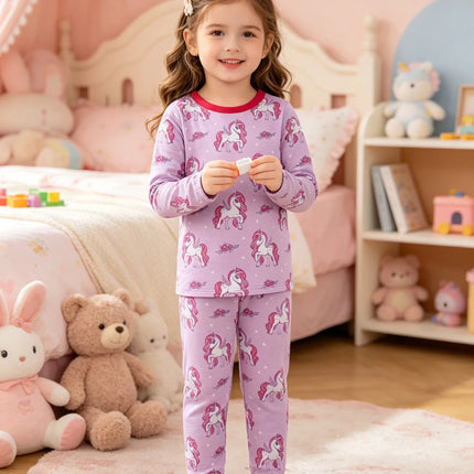 Pajama Set Baby Girl Cartoon Princess Sleepwear Set - Pajama Set - Chivry - Mad Fly Essentials