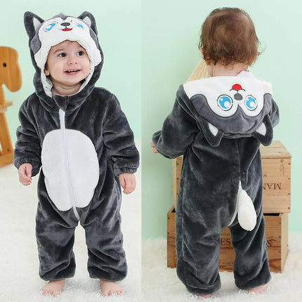 Pajama Set Baby Girl Dinosaur Costume Flannel Outfit - Pajama Set - Miniso - Mad Fly Essentials