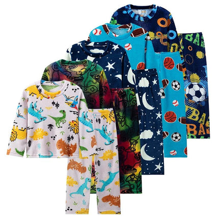 Pajama Set Kids Boy Girl Long Moon Stars Sleepwear - Pajama Set - A&J DESIGN - Mad Fly Essentials