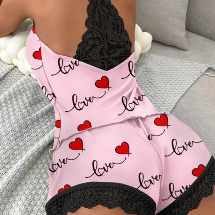 Pajama Set Women Pumpkin Hearts Loungewear Sets - Pajama Set - Laipelar - Mad Fly Essentials