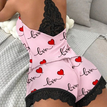 Pajama Set Women Pumpkin Hearts Loungewear Sets - Pajama Set - Laipelar - Mad Fly Essentials