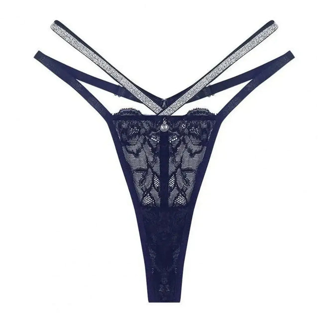Panties Women Sequin Floral Lace Thong Underwear - Panties - Sexy Goddess - Mad Fly Essentials