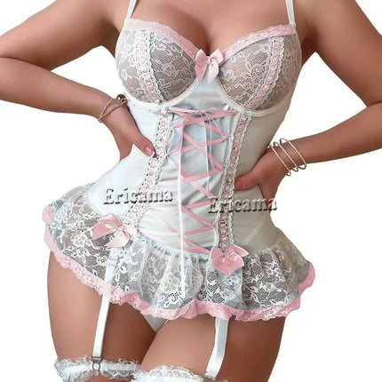 Panties Women Sexy Lace Bra Panty Thong Lingerie Set - Panties - Sandl - Mad Fly Essentials