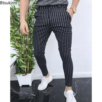 Pants Business Casual Men Checkered Fashion British Pants - Pants - Toplimit - Mad Fly Essentials
