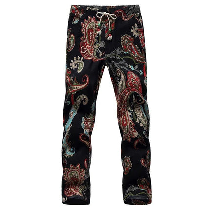 Pants Men 3D Activewear Paisley S-6XL Linen Pants - Pants - SeaBreeze - Mad Fly Essentials